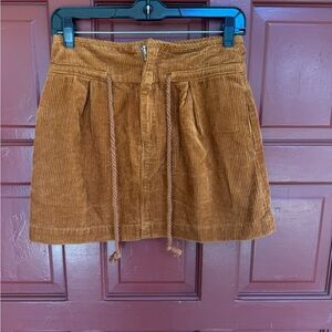 Jacqui E Rust Corduroy Skirt NWOT